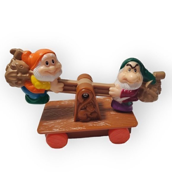 Vintage Lot of 8 McDonald's Happy Meal Toy Snow White & The 7 Dwarves PRE-OWNED - Picture 4 of 7